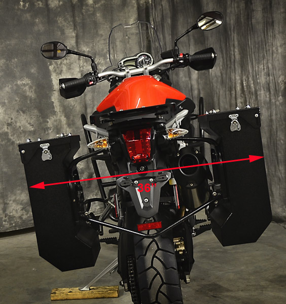 triumph tiger with panniers