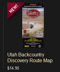 Utah Backcountry Discovery  Route Map BUTLER 