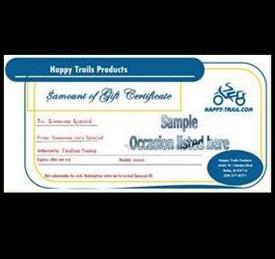 Happy Trails Gift Certificate HTP-GIFT