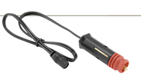 Power Port/BMW Style Plug to Coax Jack 18" Adapter