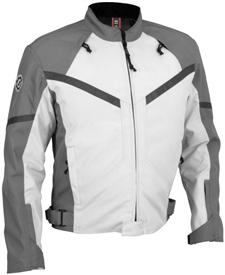 Firstgear Rush Textile Men's Silver/Dk Gray