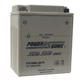 Power-Sonic AGM Battery for the KLR650 (all years) ELEPTX14AHLBS-FS