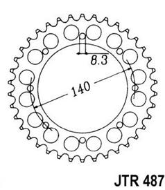 KLR650 Rear Sprocket (Stock) All Years (by JT Sprockets)