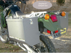 Aluminum Pannier Kit - Owyhee - Kawasaki KLX650 PANKIT-KLX650-OW
