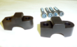 Handle Bar Risers Black or Silver - 18mm/.700" (Eagle Mfg.) MCYKLR-EM-18