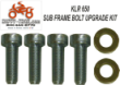Subframe Bolt Upgrade Kit<br>Kawasaki KLR650 All Years HTP4-1-11-1