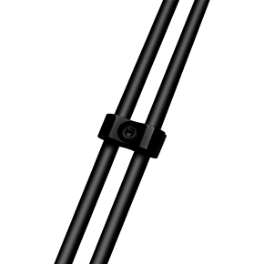 Motion Pro Black Dual Cable Clamp