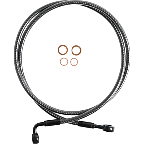 Brake Line - Front - 180°/90° - 50" - KARBONFIBR 76450SW