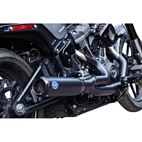 2-into-1 Qualifier Exhaust System - Race Only - Guardian Black 550-1106