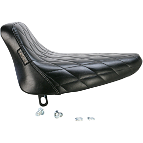 Bare Bones Solo Seat - Diamond Stitch - Black - Softail LN-007DM