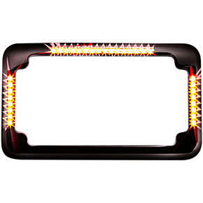 License Plate Frame - Flat - Black CV-4620B