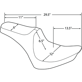 Drag Specialties Predator III Seat - Smooth 0802-1358
