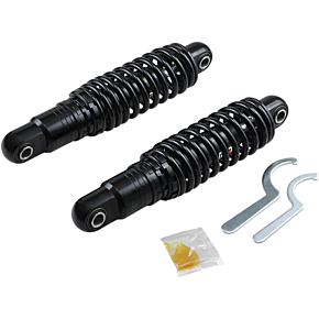 Drag Specialties Shocks Premium Ride-Height Adjustable Shocks - Black - Heavy Duty - 11" C16-0160HB