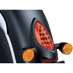 Kuryakyn Taillight Top Trim - Indian - Satin Back