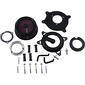 Vance  Hines VO2 Rogue Air Cleaner  - Black Wrinkle - Softail 40381
