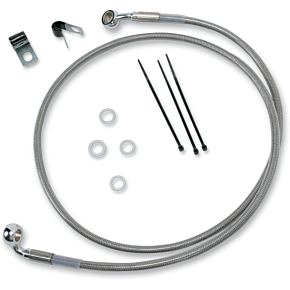 Brake Line - Front - +2" - Stainless Steel 1741-2654