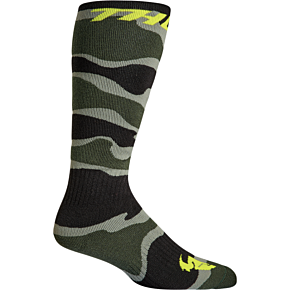 Youth MX Camo Socks - Green/Acid - Size 1-6 3431-0660