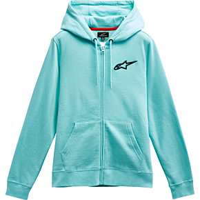 Women's Ageless Zip Hoodie - Light Aqua/Black - XL 1232518007212XL