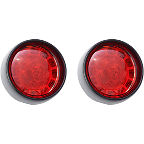 Custom Dynamics Bullet Turn Signal - 1156 - Gloss Black - Red Lens PB-BB-R-1156BR