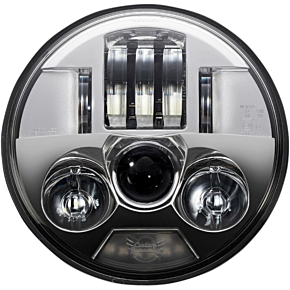 Custom Dynamics ProBEAM LED Headlamp 5.75" - Chrome PB-575-C