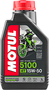 MOTUL 5100 4T Synthetic Blend Oil  - 15W-50 - 1L 104080