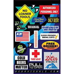 Decal Sheet - Shop/Fridge 40-90-123