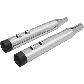 4" Slip-On Mufflers for FL - Chrome/Black 1801-1264