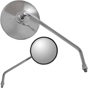 Parts Unlimited Classic Round Mirror - Right