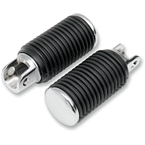 Driver Pegs - Rubber - Chrome End DS-253404