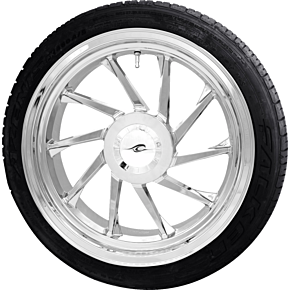 Hurricane 3D Rear Right Wheel (18"/Chrome)/Falken Tire (215/45ZR18) PKG-HURR-187T-CH
