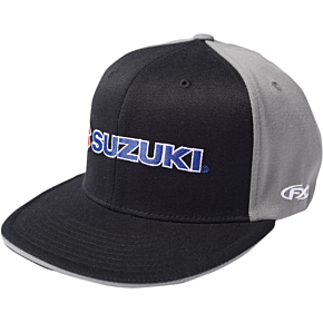 Suzuki Flexfit® Hat - Black/Gray - Large/XL 15-88456