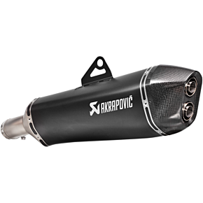 Akrapovic Muffler - Titanium - Black S-B8SO6-HZAABL