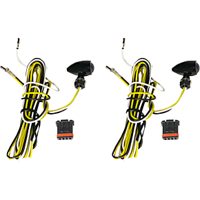 Micro Turn Signals - LED - Amber/White CD-MICRO-AW2-B