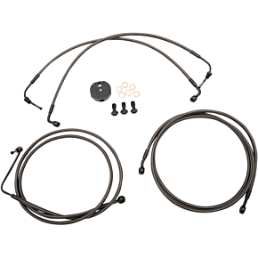 Brake Lines - 18" - 20" Ape Hanger Handlebars - Midnight LA-8050B19M