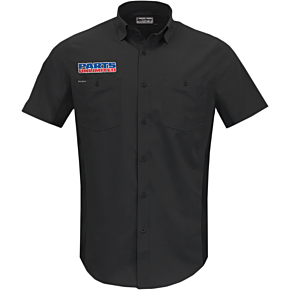 Parts Unlimited Vented Shop Shirt - Black - 5XL PSU37ST26BK5X