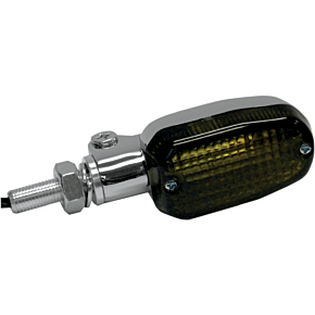 K and S Technologies Marker Light - Single Filament - Chrome/Smoke