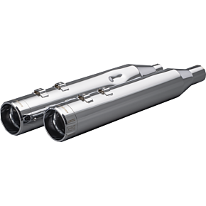 Khrome Werks HP-Plus 4-1/2" Slip-On Mufflers - Chrome Klassic Tip 202925