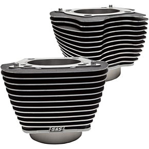 Ss Cycle Cylinders - 4.25" - M8 - Black Highlighted Fins 910-0682
