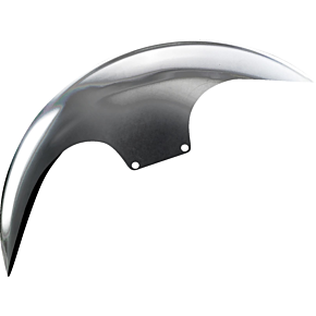 Cafe Front Fender - 19" Wheel - With Satin Adapters PYO:CAFE-19-14L-S