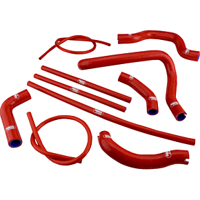 Radiator Hose Kit - Red - Ducati DUC35-RD