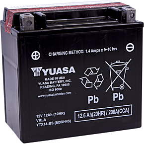 AGM Battery - YTX14-BS .69 L YUAM3RH4S
