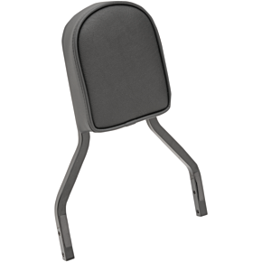 Sissy Bar Pad - Short - Smooth W/Piping - Black 0822-0297