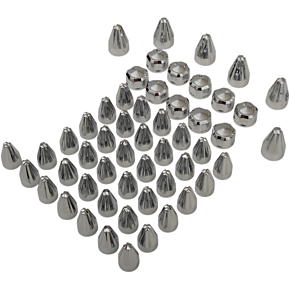 Caps - Flute - M8 - Chrome 70023