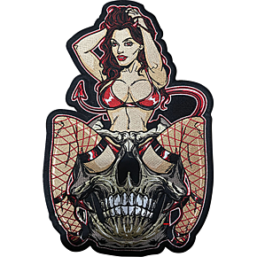 Devil Girl Embroidered Patch - Large LT30251