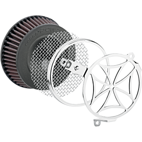 Cobra Air Filter - Cross - XL - Chrome 606-0103-02-SB