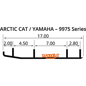 Woodys Ace™ Flat-Top® Carbide Runners - 6" AA6-9975