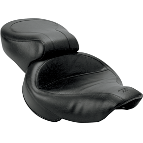Vintage Style Seat - Wide - Smooth - Black - Dyna 75111