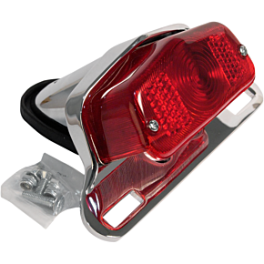 Taillight - Chrome Bracket - Red Lens 62-21510