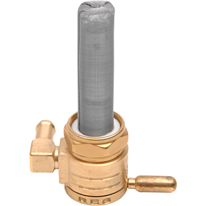 Backward Petcock - Raw Brass - 22mm 76-312B-BS