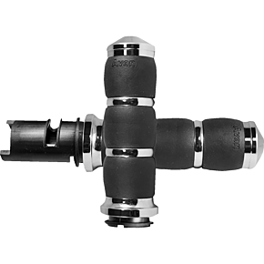 3-Ring Velvet Air Grips - TBW - Chrome AIR-93-F24